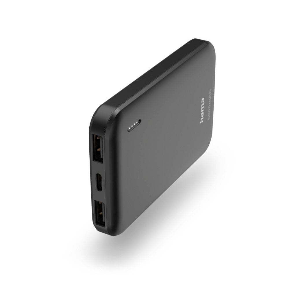 Hama Power Pack Pocket 5 5000mAh 2x USB-A Anthracite - Portable Charger