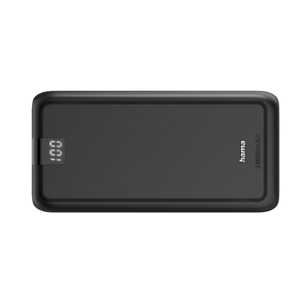 Hama Power Pack Performance 24 24000mAh 1x USB-C 2x USB-A Anthracite - High Capacity Portable Charger