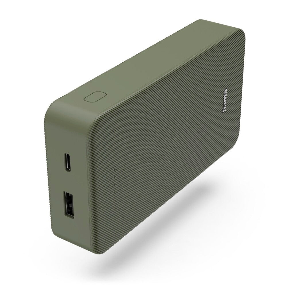 Hama Power Pack Colour 20 20000mAh 1x USB-C 1x USB-A Green - Portable Charger
