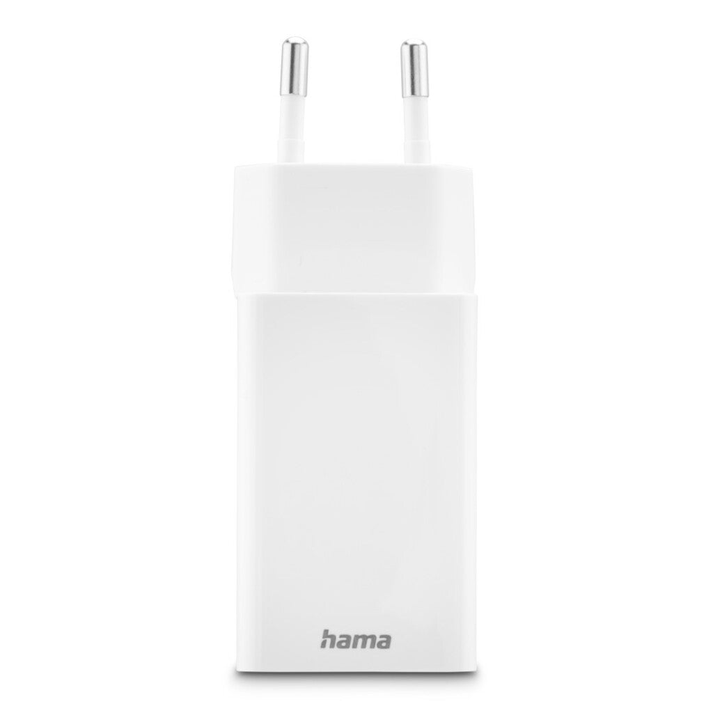 Hama Fast Charger 1x USB-C PD 1x USB-A QC Mini Charger 45 W White