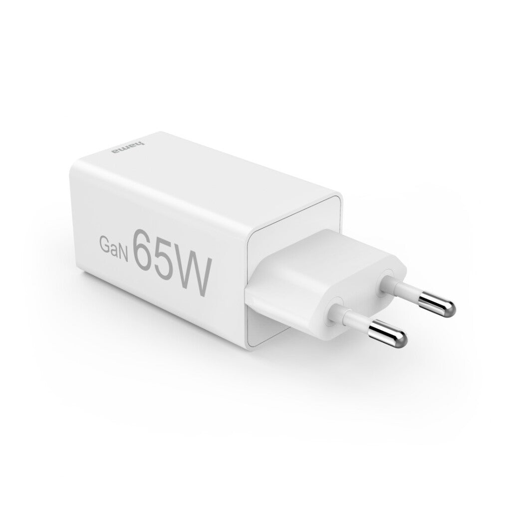 Hama Fast Charger 2x USB-C PD 1x USB-A QC Mini Charger 65W White