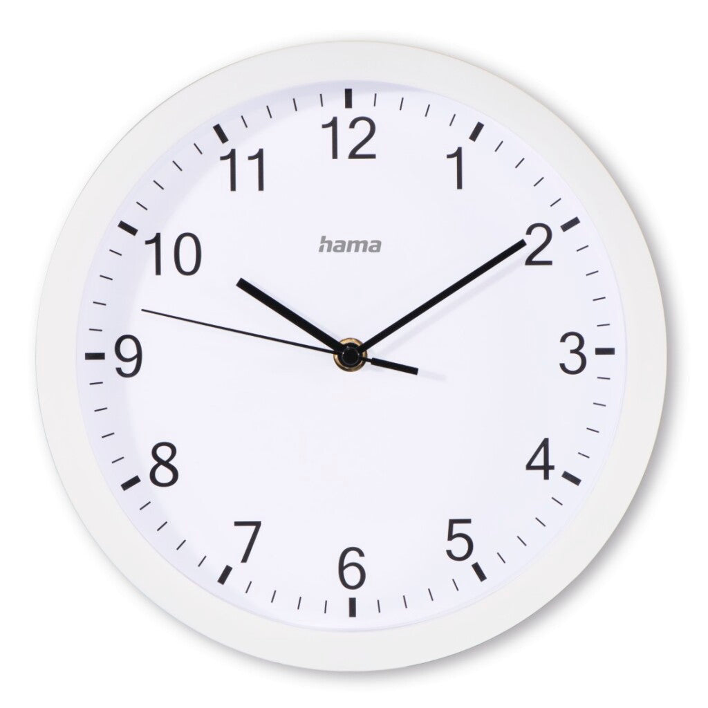Hama Wall Clock Elba Non-Ticking 25 cm - White Dial