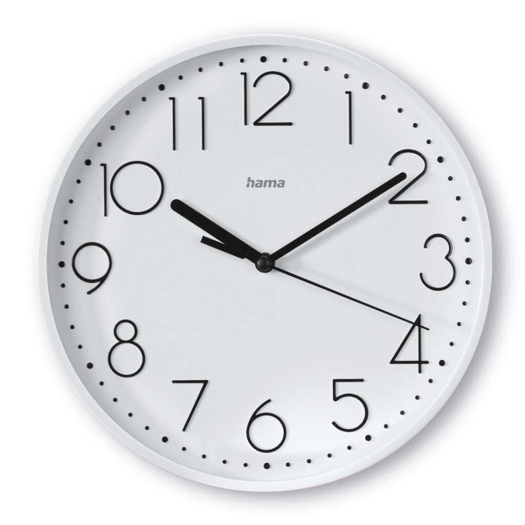 Hama Wall Clock Salina Non-Ticking 22 cm - White Dial