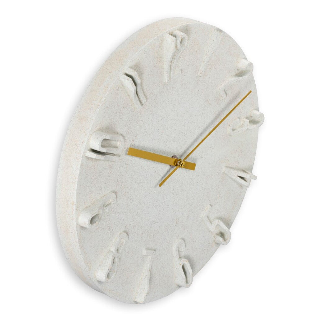 Hama Wandklok Corfu met 3D Cijfers 30 cm Beige/Goud
