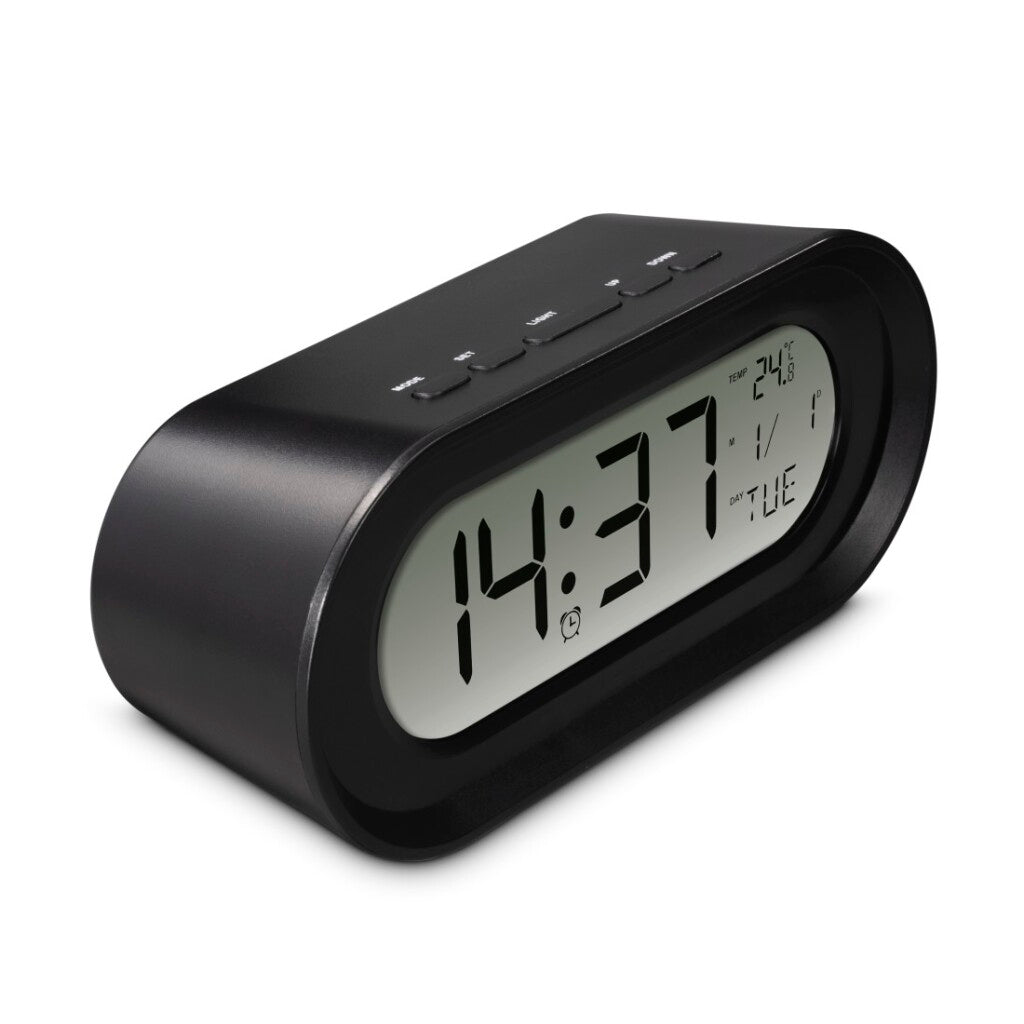 Hama Digital LCD Alarm Clock Samos Black