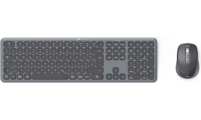 Hama Multi-Device-Tastatur-Maus-Set WKM-550, kabellos, Funk/BT, SW, QWERTZ DE (00173065) afbeelding 1