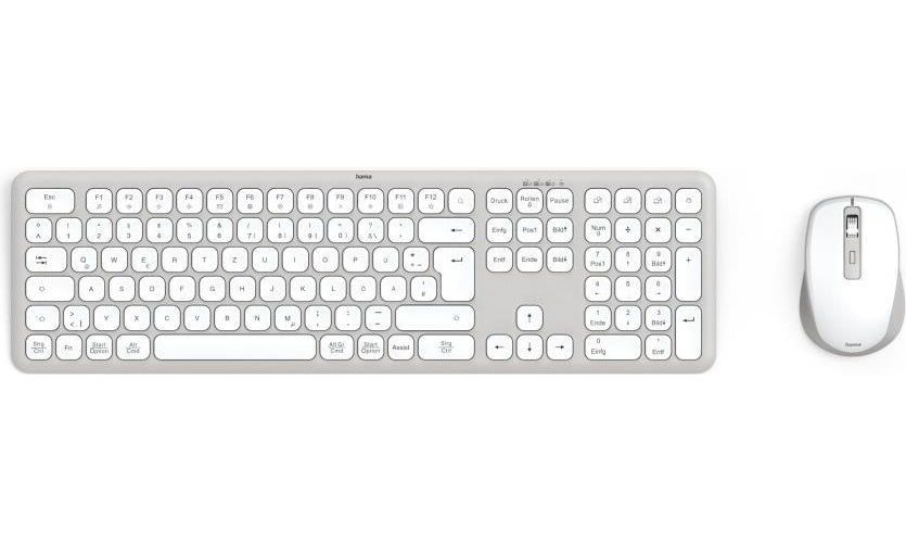 Hama Multi-Device-Tastatur-Maus-Set WKM-550, kabellos, Funk/BT, WS, QWERTZ DE (00173066) afbeelding 1