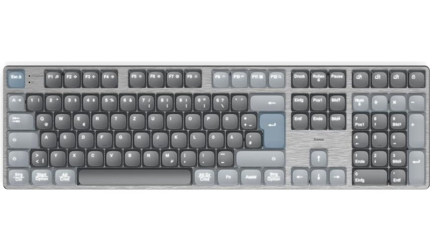 Hama Multi-Device-Tastatur WK-800 kabellos mechanisch LED Schw. QWERTZ (00173070) afbeelding 1