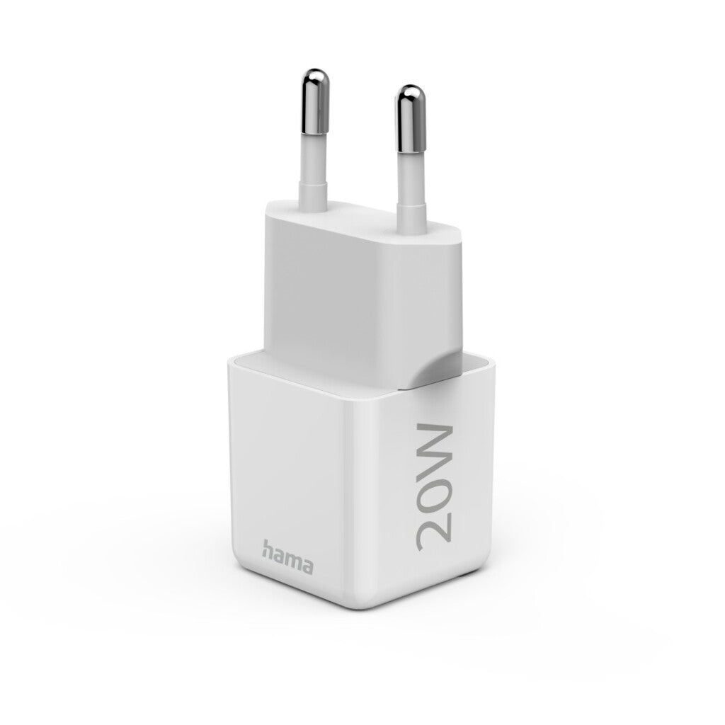 Hama Fast Charger USB-C PD/Qualcomm® Super-Mini-Charger 20 W White