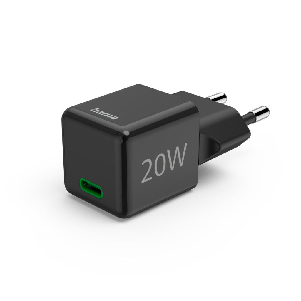 Hama Fast Charger USB-C PD/Qualcomm® Super-Mini-Charger 20 W Black