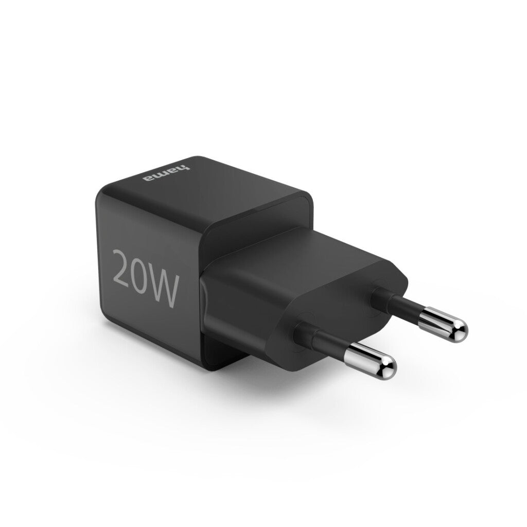 Hama Fast Charger USB-C PD/Qualcomm® Super-Mini-Charger 20 W Black