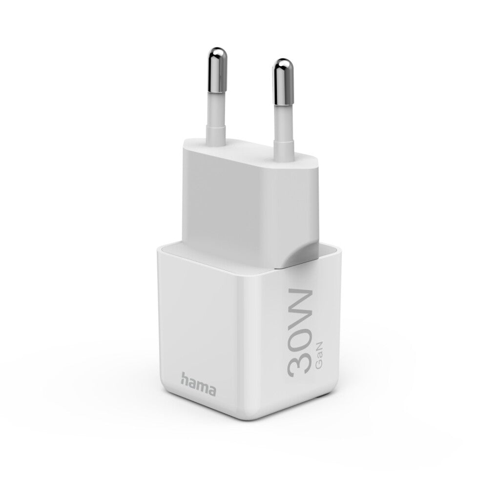 Hama Fast Charger 30W USB-C PD/QC/GaN White