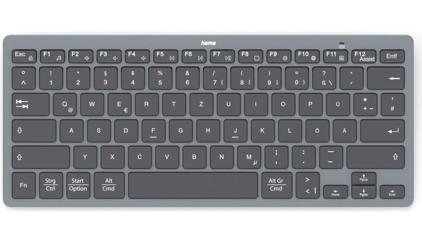 Hama | Bluetooth Mini Keyboard Travel 400 | Wireless For Tablets - QWERTZ DE Layout | Black afbeelding 1