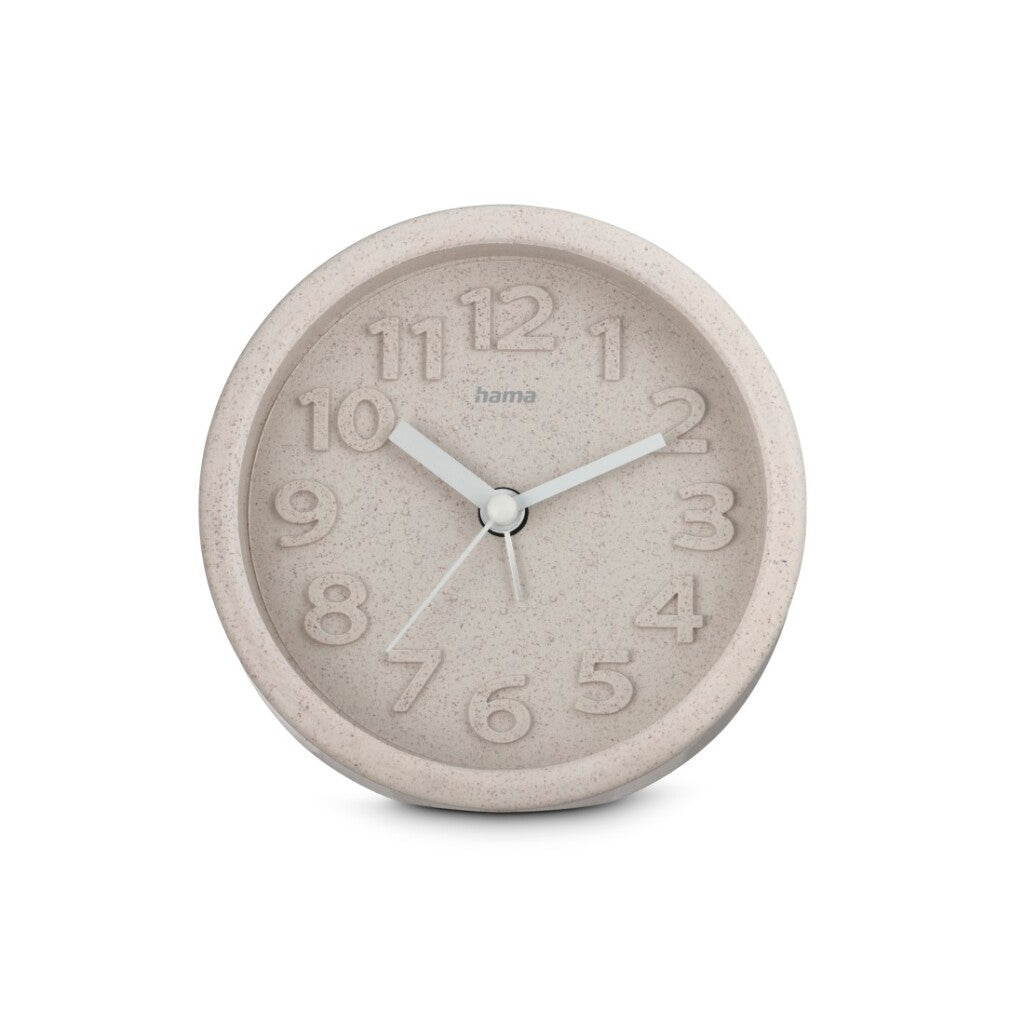 Hama Fuerteventura Alarm Clock Analog Silent 12 cm Beige