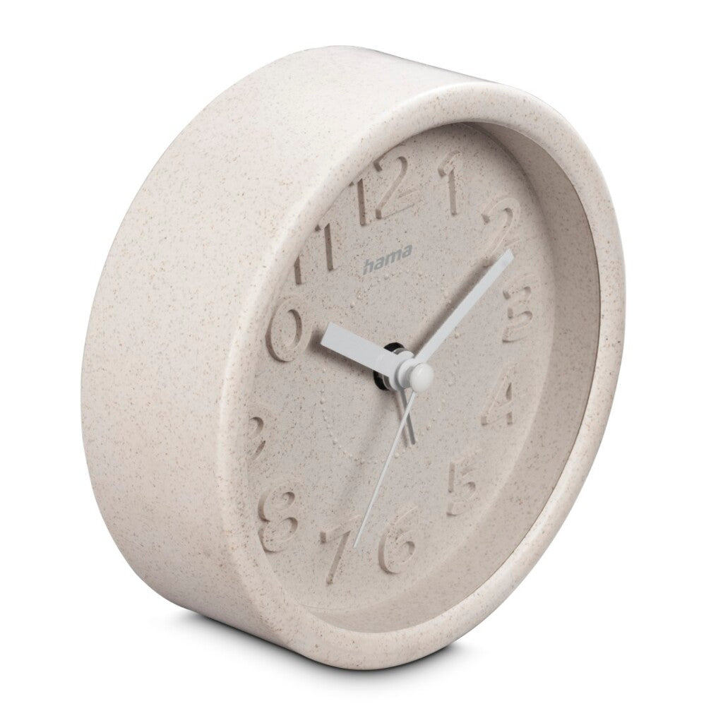 Hama Fuerteventura Alarm Clock Analog Silent 12 cm Beige