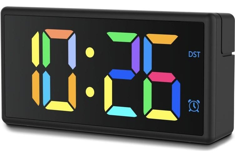 Hama Digitaler Wecker Ibiza, Multicolor-Display, mit USB-Ladefunktion, black (00222208) afbeelding 1