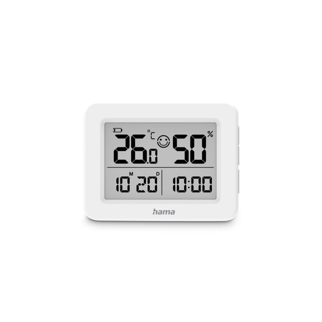 Hama Lefkada Indoor Thermometer and Hygrometer White