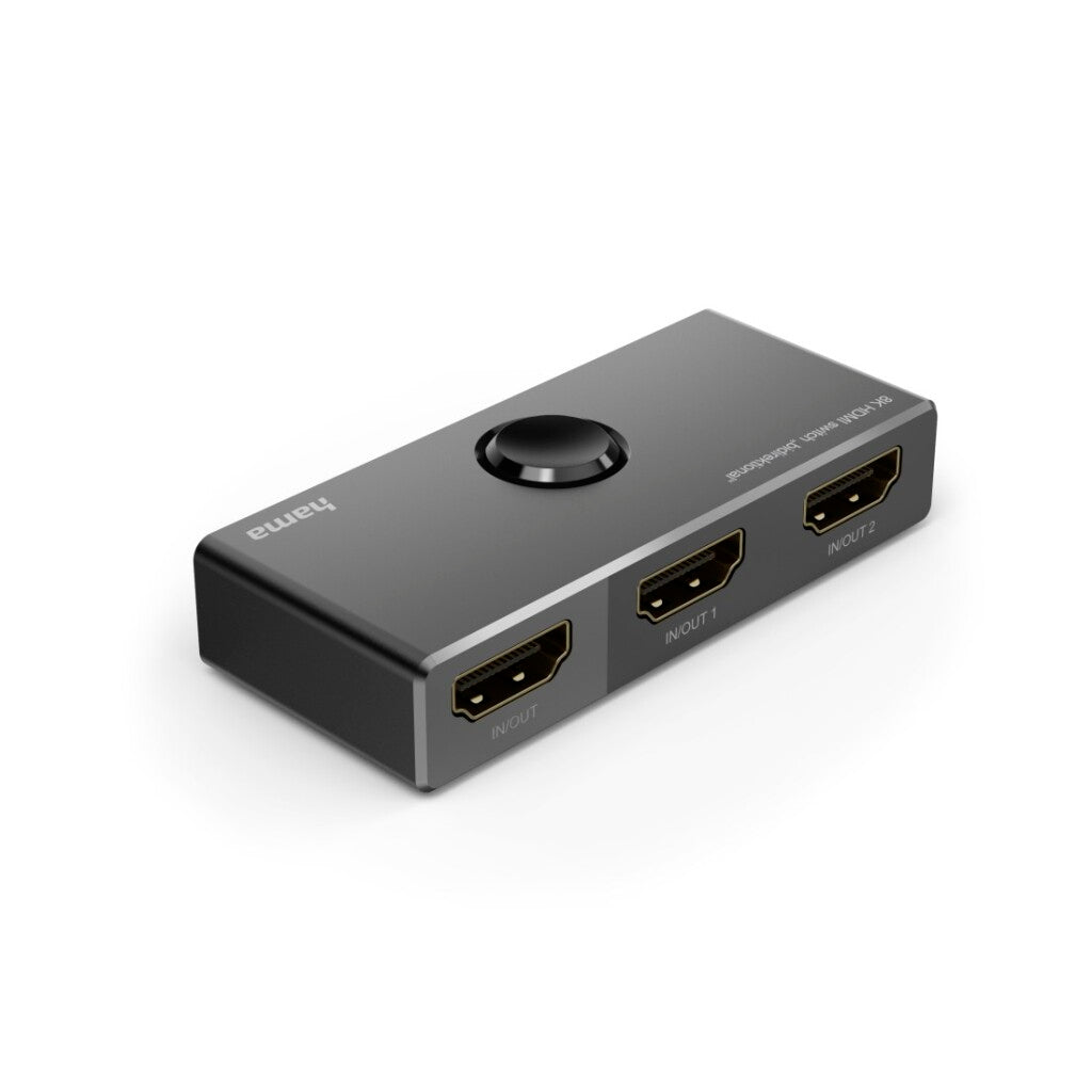 Hama 8K HDMI Switch Bidirectional 1in2 Out/2in1 Out Black