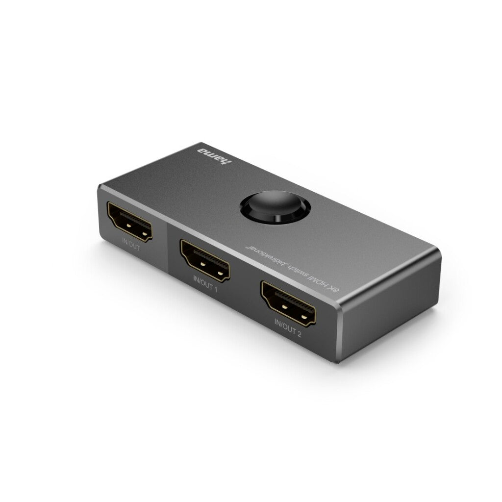 Hama 8K HDMI Switch Bidirectional 1in2 Out/2in1 Out Black