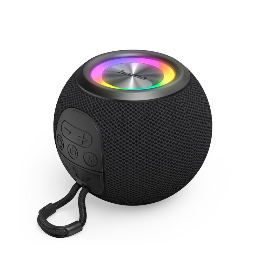 Hama Ball Shape Bluetooth Speaker + Light 5W Black