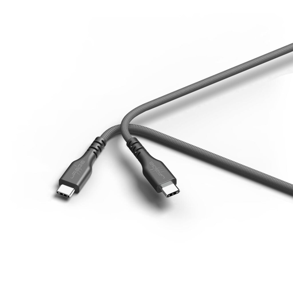 uRage USB-C Cable UFlex 3 m Grey - Extra-Long for Charging and Data Transfer