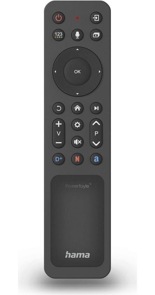 Hama Bluetooth®-Fernbedienung für Samsung Smart-TVs, Solar, Multi-View, Apps (00221058) afbeelding 1