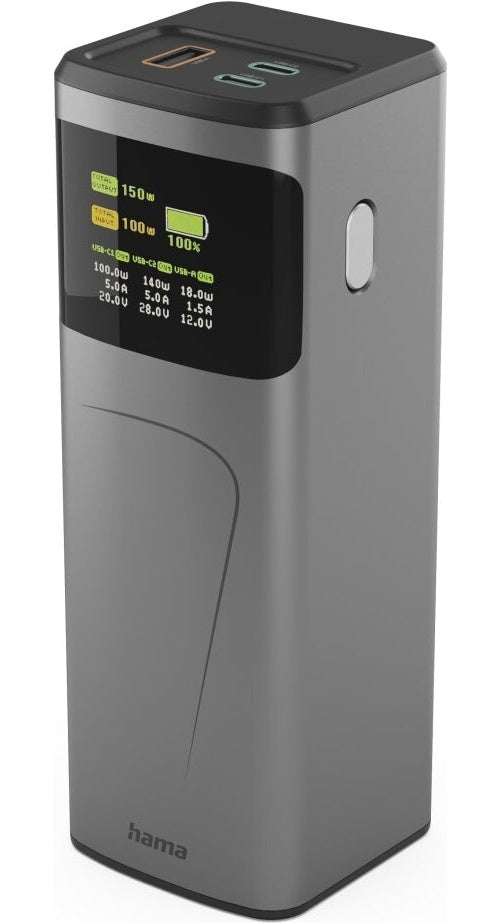 Hama Power Pack High Power, 150 W, 24000mAh, 2x USB-C, USB-A, Schnellladen (00201742) afbeelding 1
