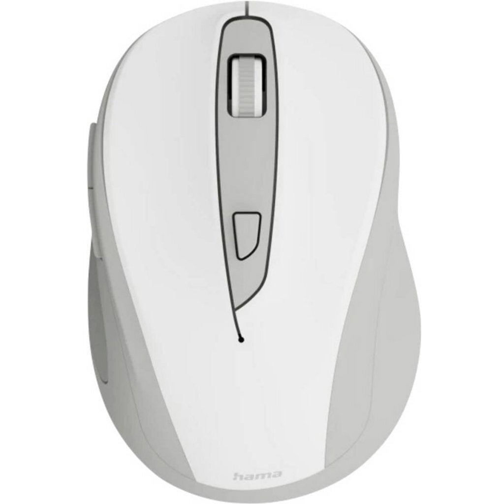 Hama WM-400 Optical Wireless Mouse 6 Buttons 2.4 GHz RF White/Gray