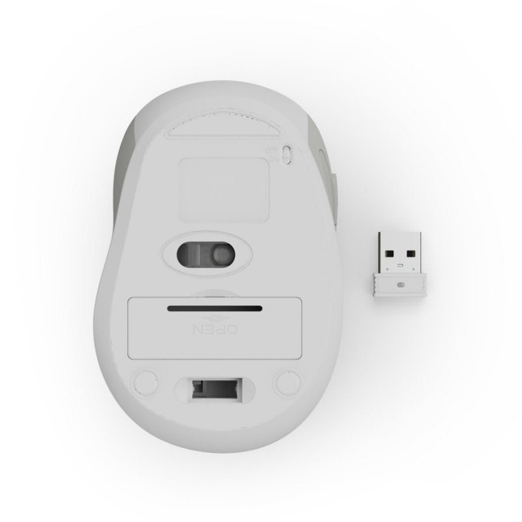 Hama WM-400 Optical Wireless Mouse 6 Buttons 2.4 GHz RF White/Gray