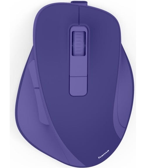 Hama Funkmaus WM-500 ergonomisch ohne Klickgeräusch Akku Blau - 1.600 dpi - Optisch (00173083) afbeelding 1