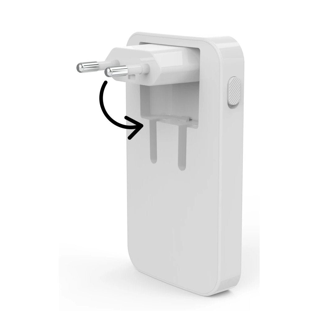 Hama Flat Charger GaN Universal USB-C Notebook Power Adapter PD 5-20V/65W White