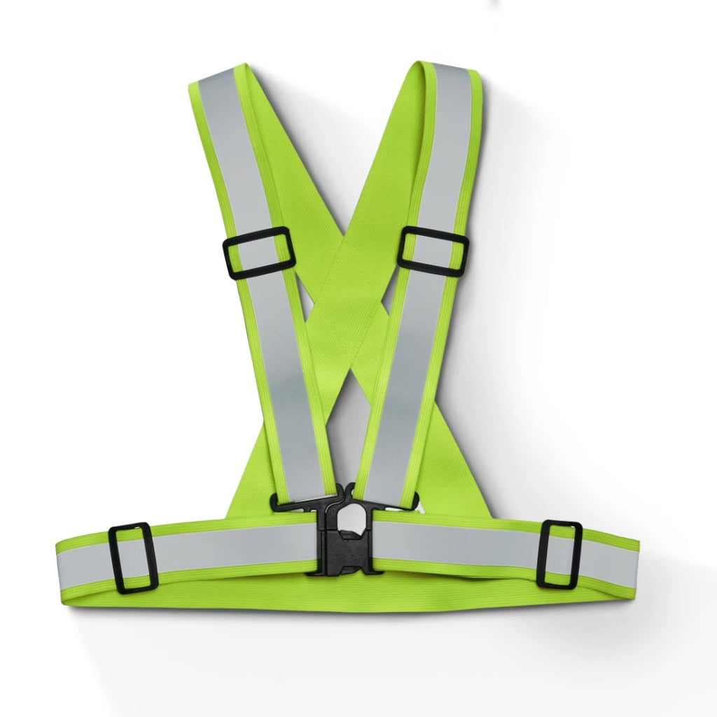 Hama Warning Belt Neon Yellow - Reflective Warning Clothing for Better Visibility - Universal Size
