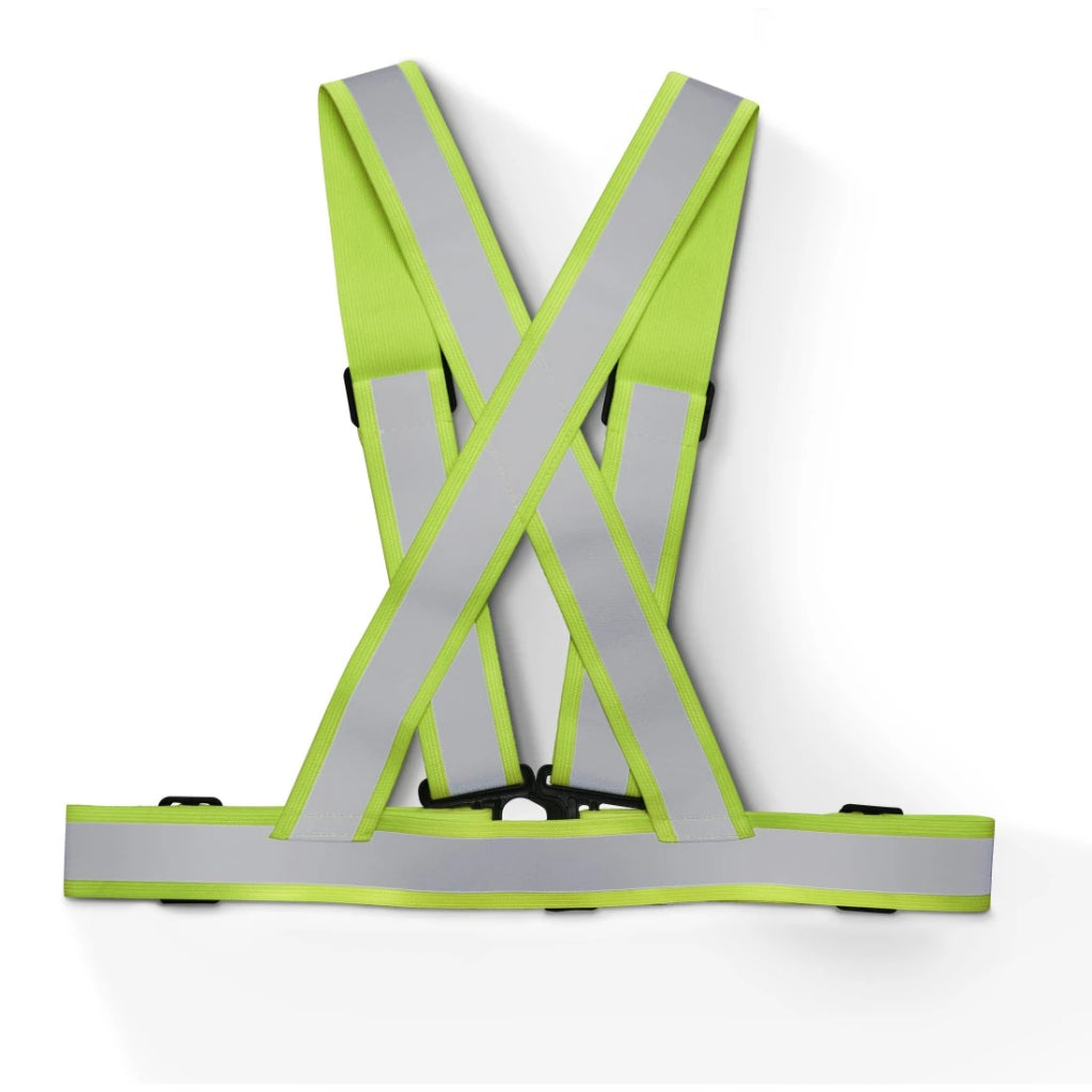 Hama Warning Belt Neon Yellow - Reflective Warning Clothing for Better Visibility - Universal Size