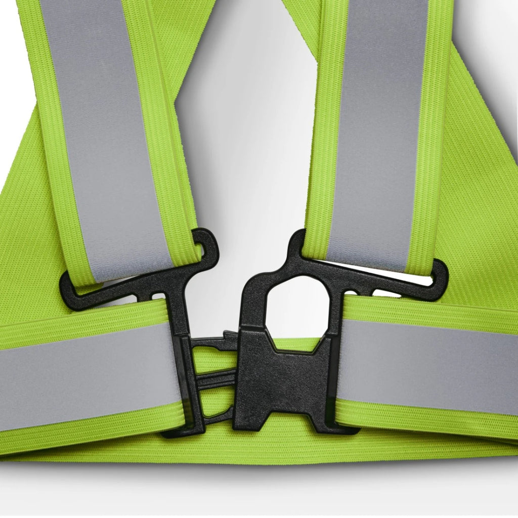 Hama Warning Belt Neon Yellow - Reflective Warning Clothing for Better Visibility - Universal Size