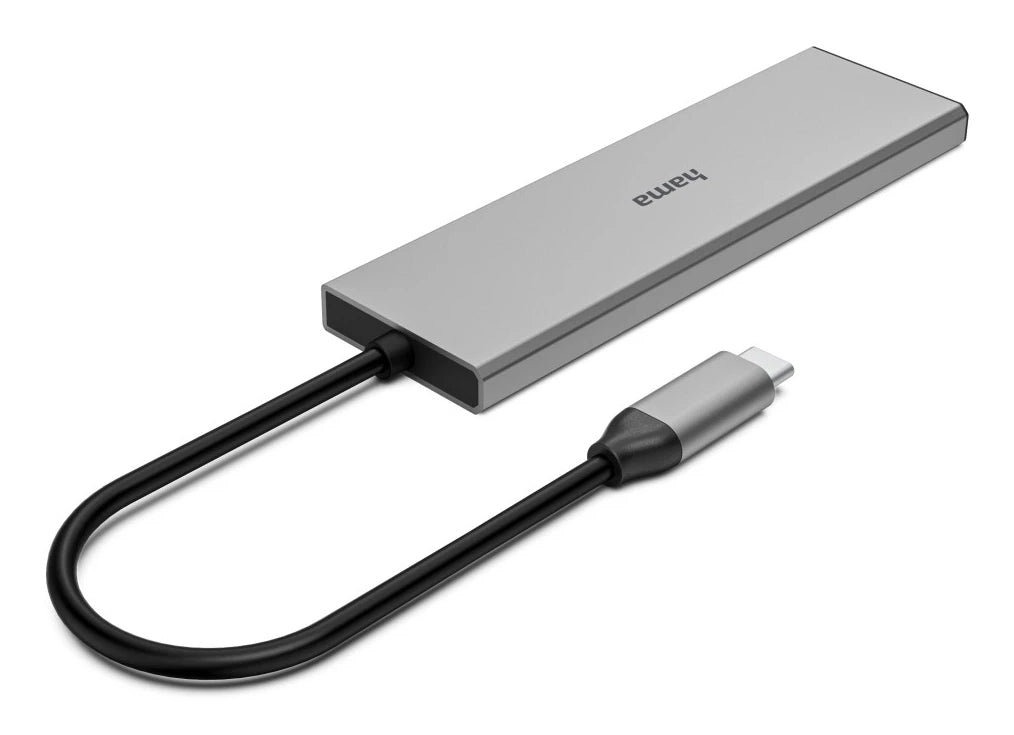 Hama USB-C Hub 4 Ports 2x USB-A 2x USB-C USB 3.2 Gen2 10 Gbit/s PD Aluminum