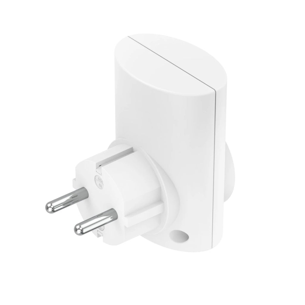 Hama Grounded Socket Adapter Surge Protection 250V White