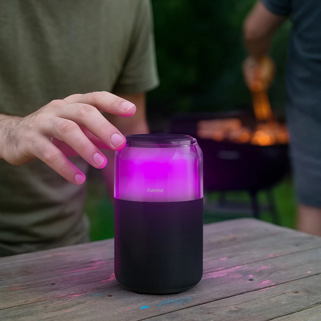 Hama Bluetooth Can Speaker 5W + LED Lighting Black
