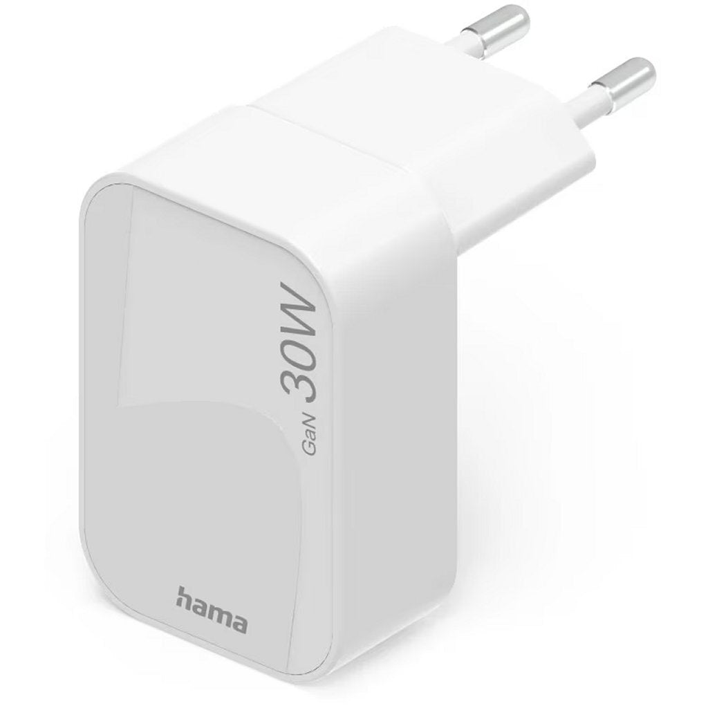 Hama Fast Charger GaN 1x USB-C PD 30W White