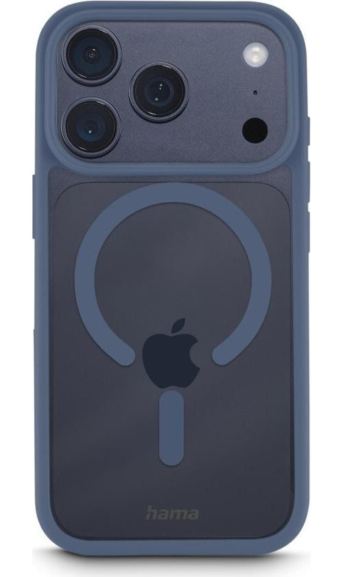 Hama Handyhülle Frame Protect f. iPhone 17 Pro, magnetisch, durchsichtig, Blau (00232426) afbeelding 1