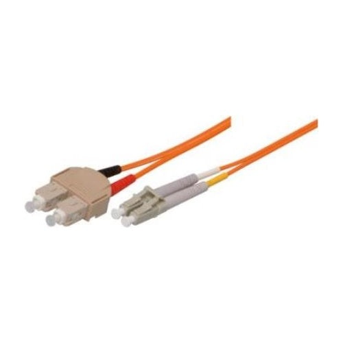 Tecline exertis Connect - Patch-Kabel - SC multi-mode (M) zu LC Multi-Mode (M) - 15 m - Glasfaser - 50/125 Mikrometer - OM2 - orange (85615) afbeelding 1