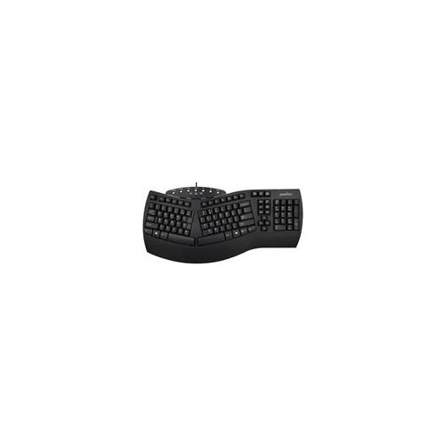 Perixx Keyboard USB PERIBOARD-512 US black ergonomic (PERIBOARD-512 US Schwarz) afbeelding 1