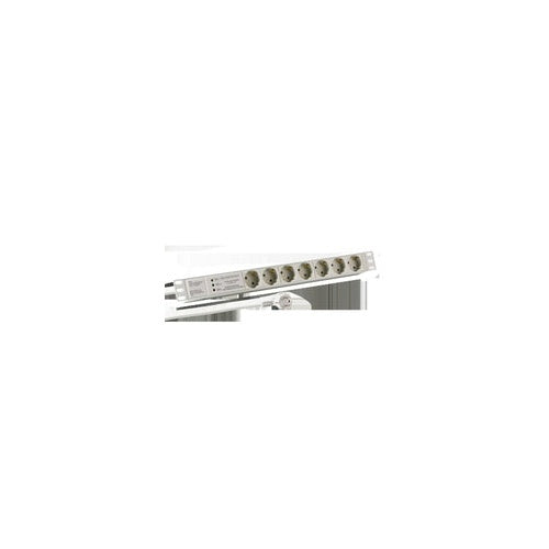 EFB-Elektronik 19- 1HE Steckdosenleiste 7 x CEE 7/3 mit ÜSS im Aluprofil, grau Hersteller: EFB Elektronik (EK631DE.3GR) afbeelding 1