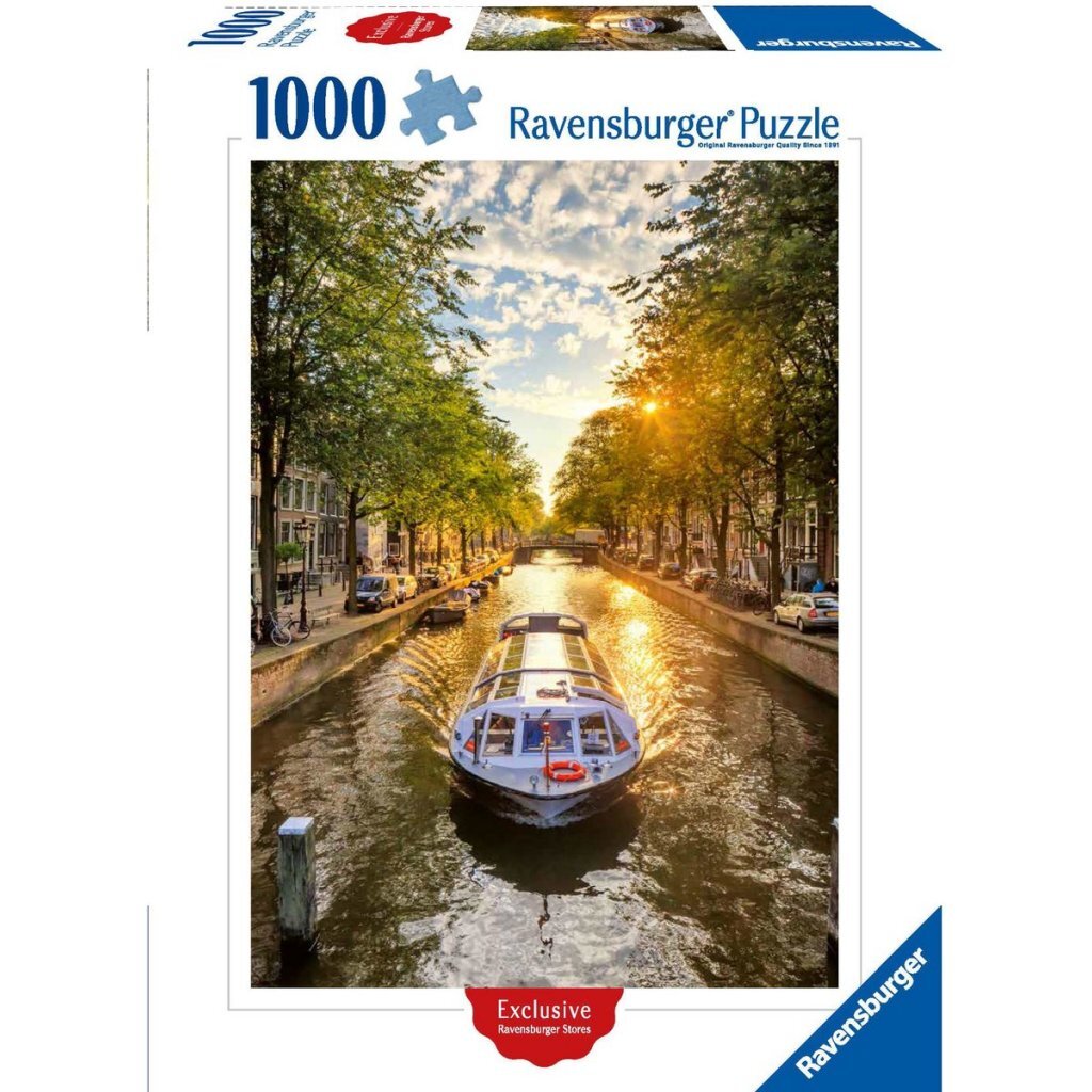 Ravensburger Puzzle Amsterdam Canal Cruise 1000 Pieces