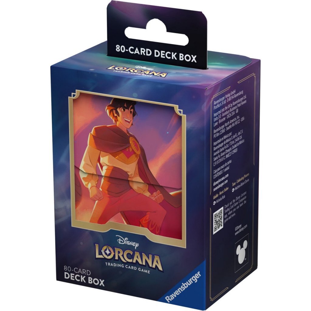 Ravensburger Disney Lorcana Deck Box Aladdin 80 Cards - Collectible Card Game