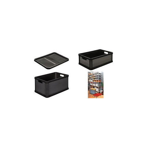 keeeper Aufbewahrungsbox "robert", 64 Liter, graphite Tragkraft: 60 kg, Transportbox, lebensmittelecht, säure - 1 Stück (1088682600000) afbeelding 1
