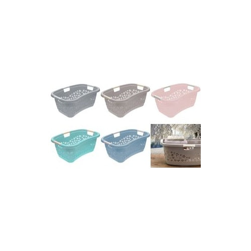 Keeeper | Laundry Basket Lasse 1078258100000 Ergonomic Large Kidney Shape - With Soft Grips | Nordic Pink afbeelding 1
