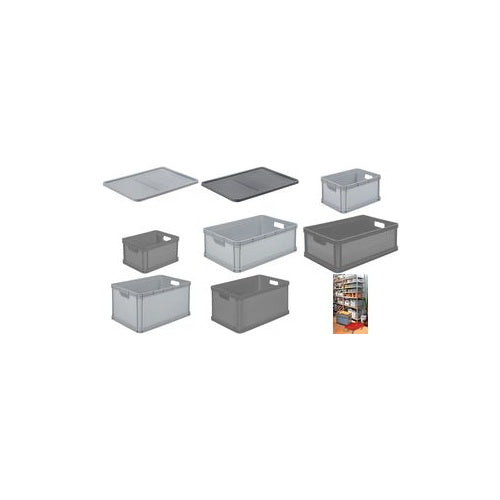 keeeper Aufbewahrungsbox "robert", 64 Liter, nordic-grey Tragkraft: 30 kg, lebensmittelecht, säure- und - 1 Stück (1088613000000) afbeelding 1