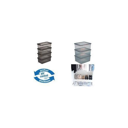 keeeper Aufbewahrungsboxen-Set "bea", 3x 18 L, crystal-grey PP, Deckel mit Air-Control-System zur Belüftung der Boxen, - 1 Stück (3003182700000) afbeelding 1