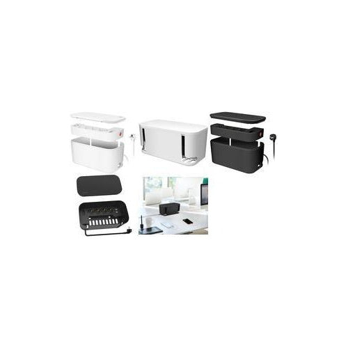 LogiLink Kabelbox m. 5-fach-Steckdosenleiste USB/Schuko sch (LPS282U) afbeelding 1