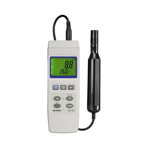 VOLTCRAFT DO-101 Sauerstoff-Messgerät 0 - 20 mg/l Wechselbare Elektrode, mit Temperaturmessfunktion (VC-8341620) afbeelding 1